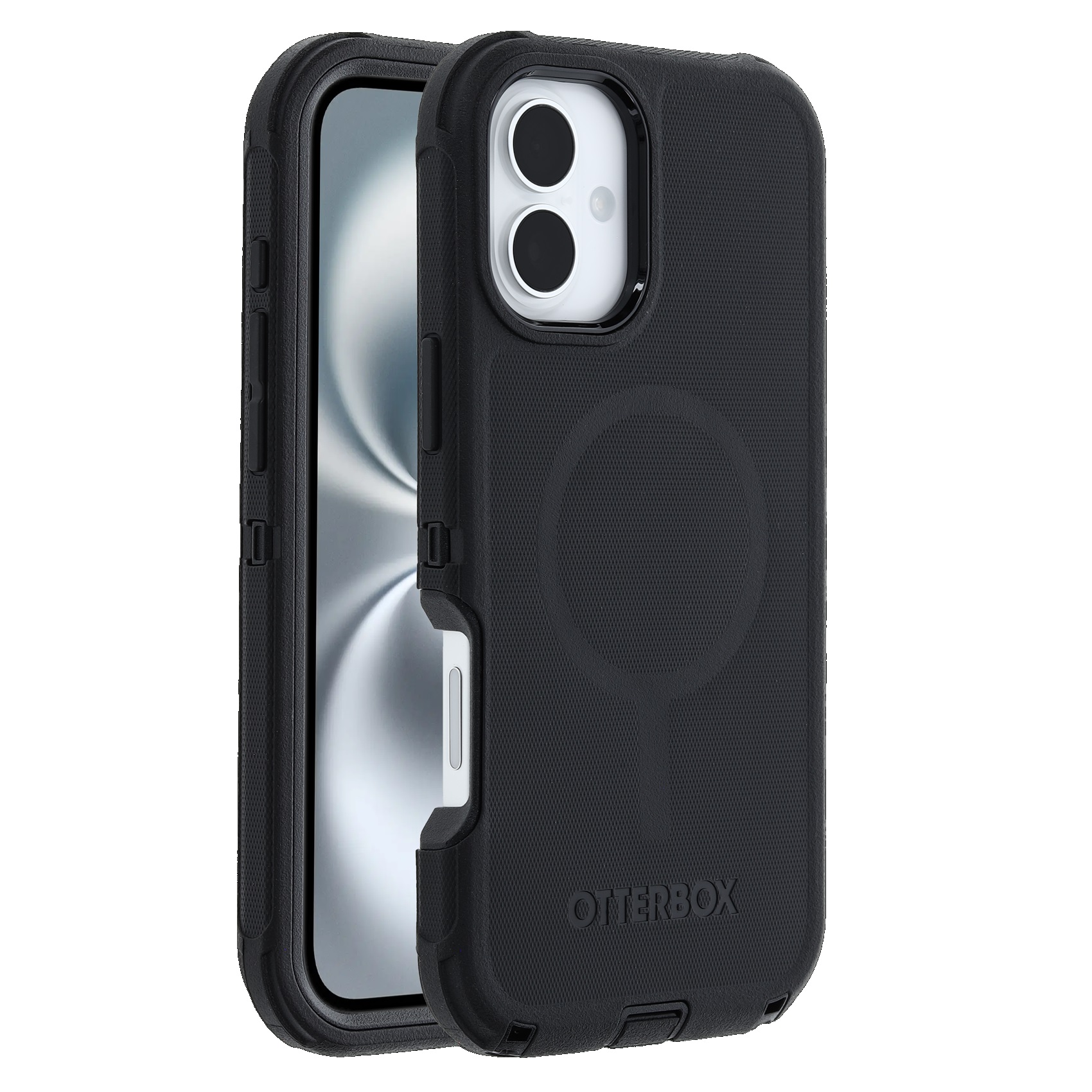 OtterBox Defender Series MagSafe Case for iPhone 16 (6.1") - Tri-Layer Rugged Protection, DROP+ Military Standard, Port Covers, Black