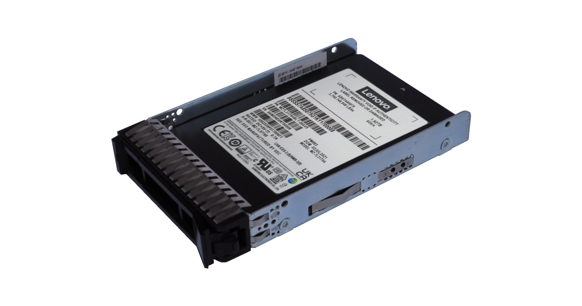 LENOVO ThinkSystem 3.84TB 2.5" Read Intensive SATA 6Gb/s Hot-Swap SSD v2 for Enterprise Servers