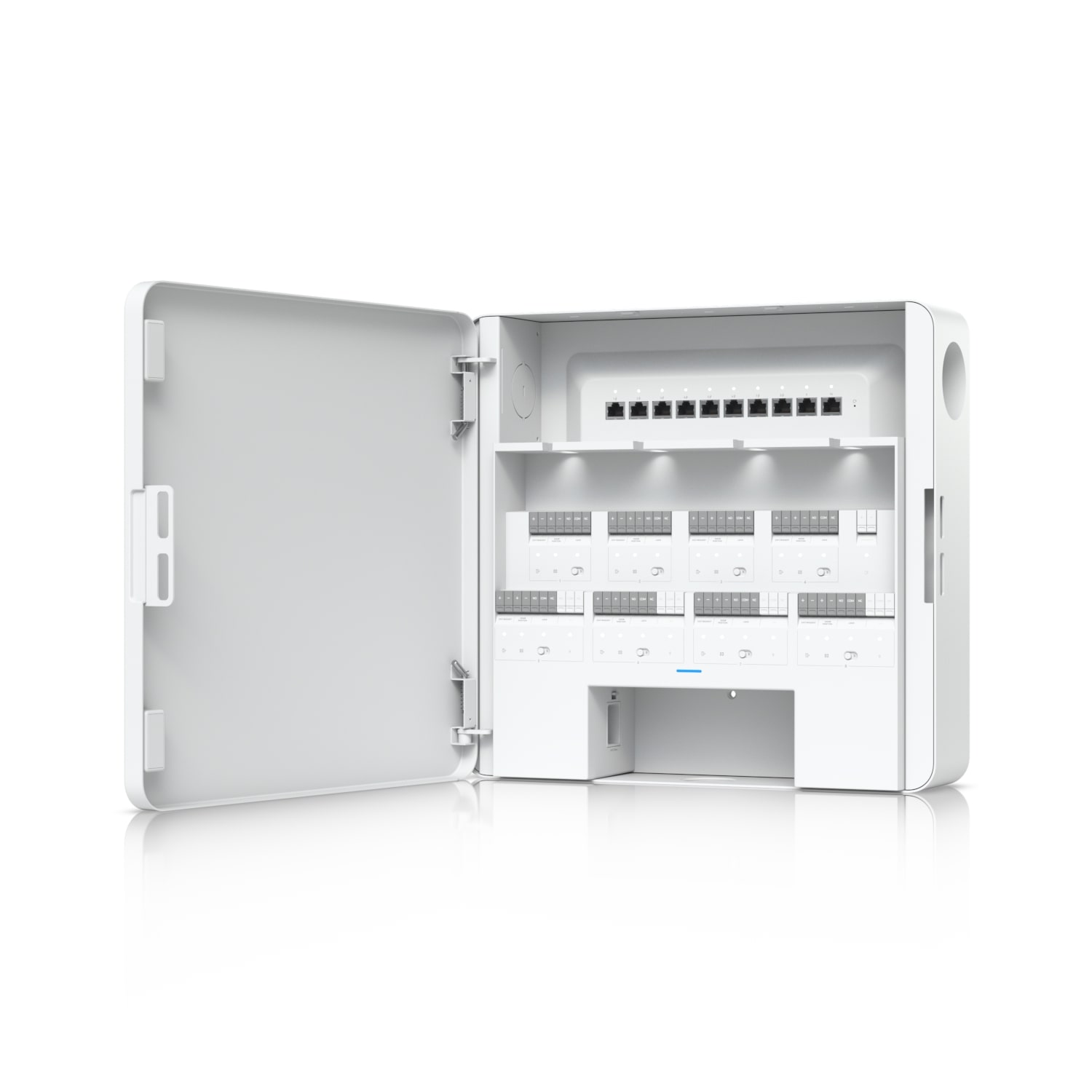 Ubiquiti Enterprise Access Hub EAH-8 | 8-Door Entry & Exit Control with Battery Backup Support & PoE Lock Terminals