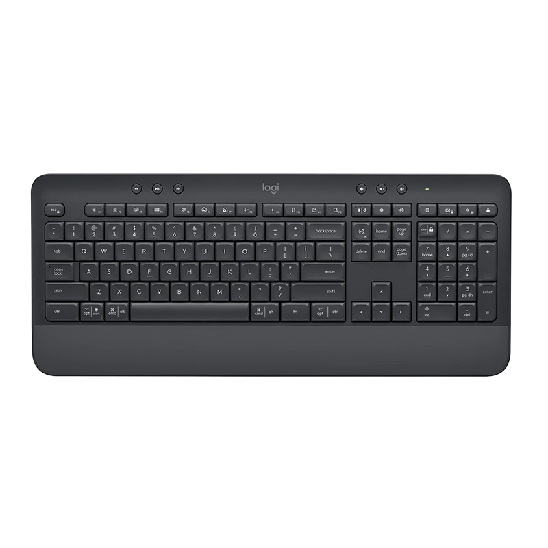 Logitech Signature K650 Comfort Full-Size Wireless Keyboard with Wrist Rest and Long Battery Life - Graphite
