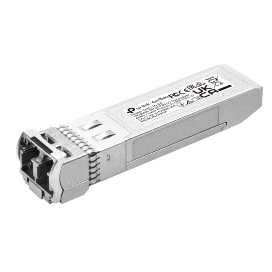 TP-Link SM6110-SR Omada 25GBase-SR SFP28 LC Transceiver – 25.78Gbps Multi-Mode Hot-Pluggable Module, Duplex LC/UPC Connector