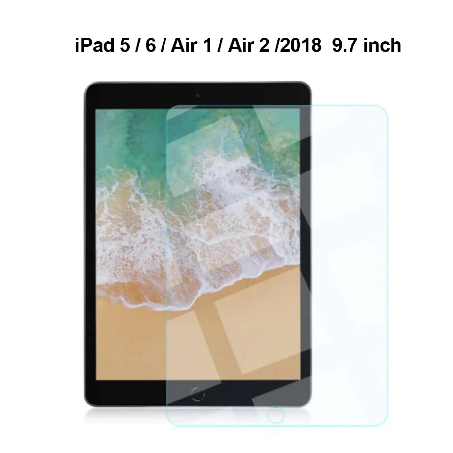 USP Tempered Glass Screen Protector for Apple iPad 9.7 (5th/6th Gen) / iPad Air 1 & 2 – Full Coverage, 9H Hardness, Anti-Fingerprint, Bubble-Free