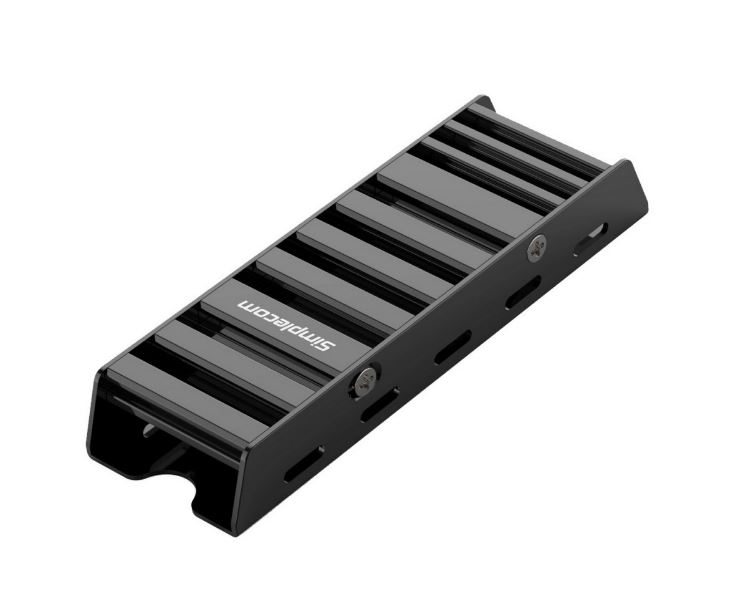 Simplecom SA110 M.2 2280 SSD Aluminum Heatsink with Thermal Silicone Pads for PC & PS5 - Low Profile Cooling Solution