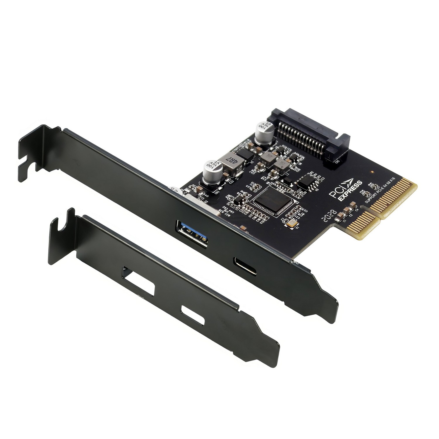 Simplecom EC312v2 PCIe x4 USB 3.2 Gen 2 Expansion Card with USB-C & USB-A Ports, 10Gbps Data Transfer