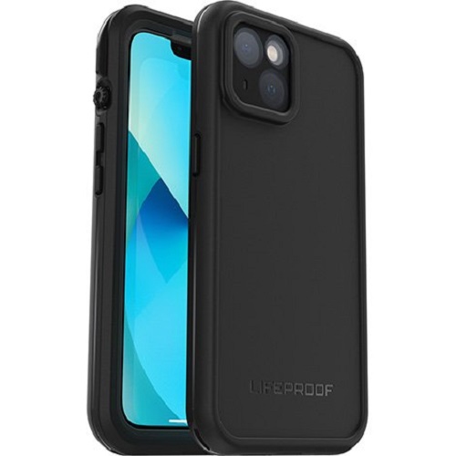 LifeProof FRĒ Waterproof iPhone 13 Case Black - 360° Protection, DropProof 2M, DirtProof, Built-In Screen Cover, MagSafe Compatible, 7 Years Warranty