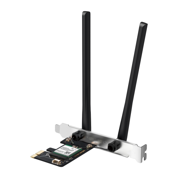 Mercusys MA80XE AX3000 Wi-Fi 6 Bluetooth 5.2 PCIe Adapter Dual-Band 2402Mbps @5GHz 574Mbps @2.4GHz for Desktop PC