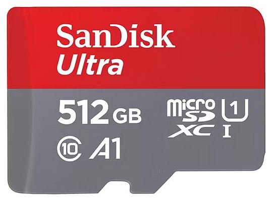 SanDisk Ultra 512GB microSDXC UHS-I Memory Card - 150MB/s Read Speed, A1 App Performance, Class 10, Durable Storage for Android & Chromebook
