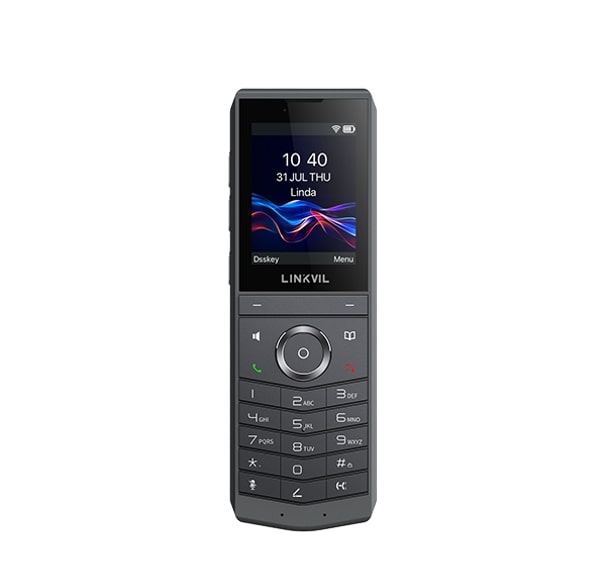 Fanvil W620W Portable Wi-Fi 6 IP Phone with 2.4" HD LCD, Dual-Mic Noise Reduction, 3000mAh Battery, Type-C, Video Preview & 6-Way Conferencing