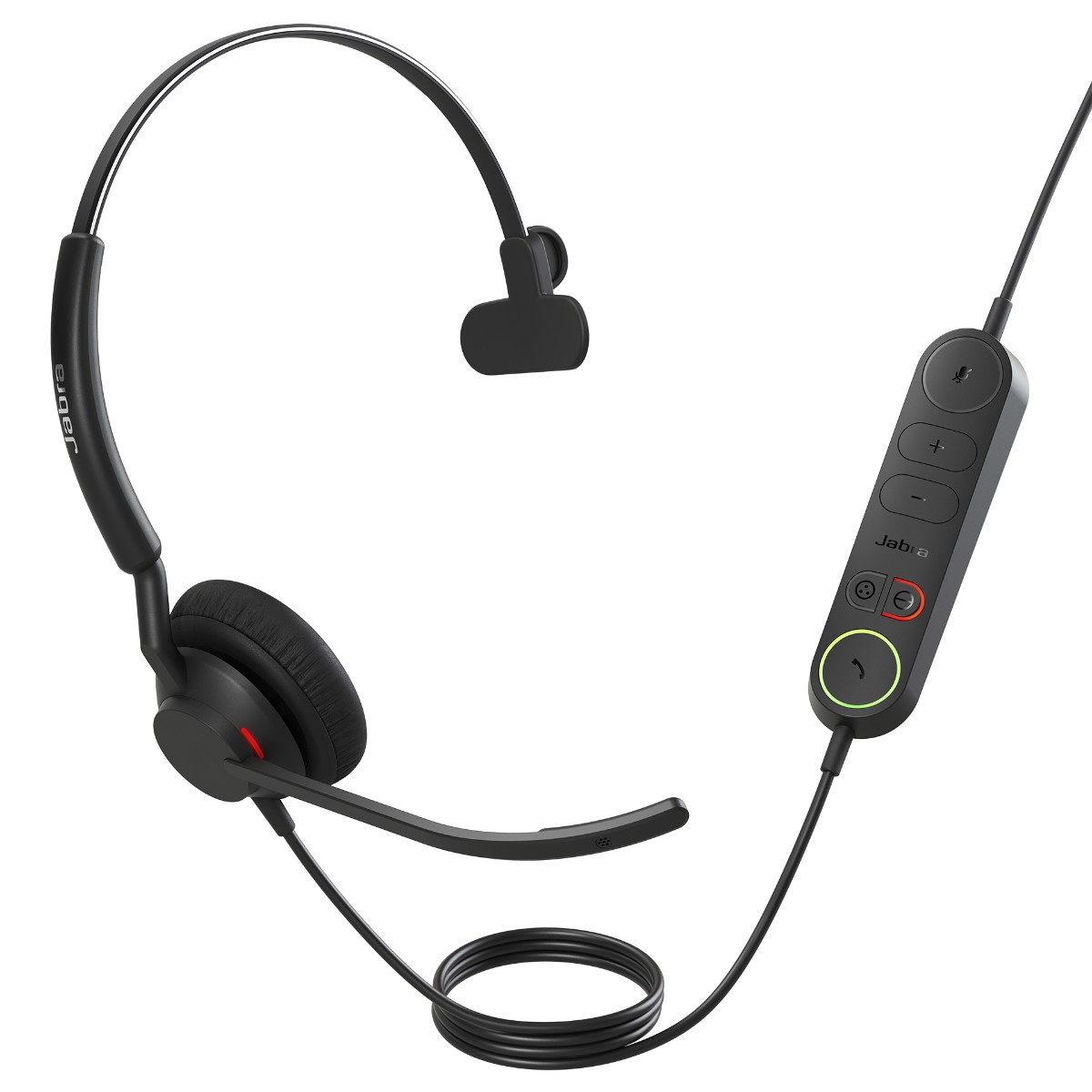 Jabra Engage 40 UC Mono USB-C/A Corded Headset with Inline Controller, Dual Mic Noise Reduction, BusyLight & Hearing Protection