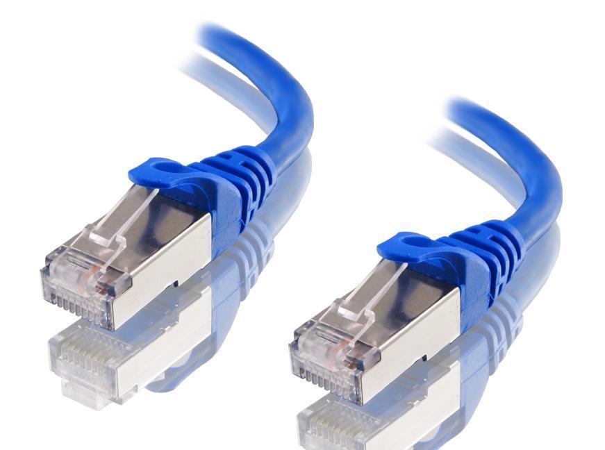 Astrotek CAT6A Shielded Ethernet Cable 50cm Blue 10GbE RJ45 Network LAN Patch Lead S/FTP LSZH 26AWG
