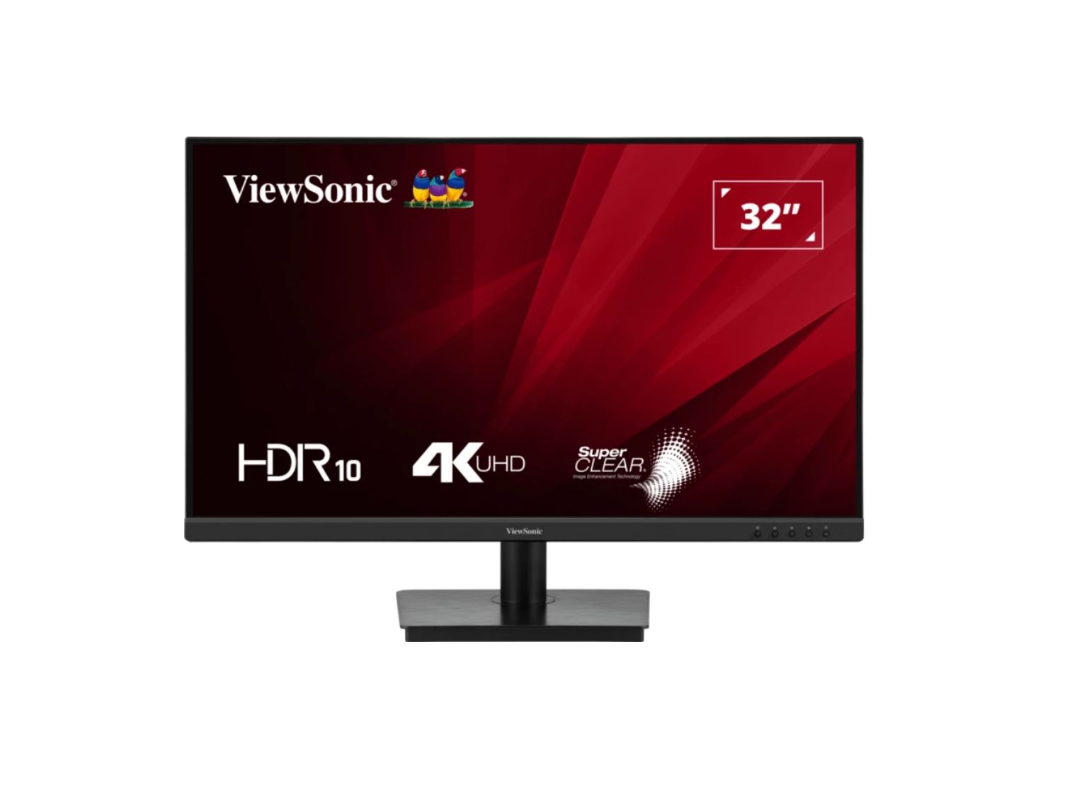 ViewSonic VA3208 32-Inch 4K UHD 3840x2160 VA Panel HDR10 Office Monitor with Dual HDMI 2.0, DisplayPort, Built-in Speakers & Eye Care Features