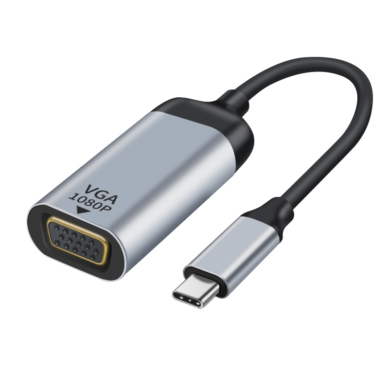 Astrotek USB-C to VGA Male to Female Adapter 15cm Cable Supports 1080P@60Hz for MacBook, iPad Pro, Samsung Galaxy, Dell, Surface