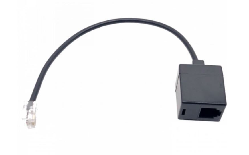 Fanvil RJ9 Headset Connector for EHS Adaptor – 15cm Plug-and-Play Line Sequence Converter Cable