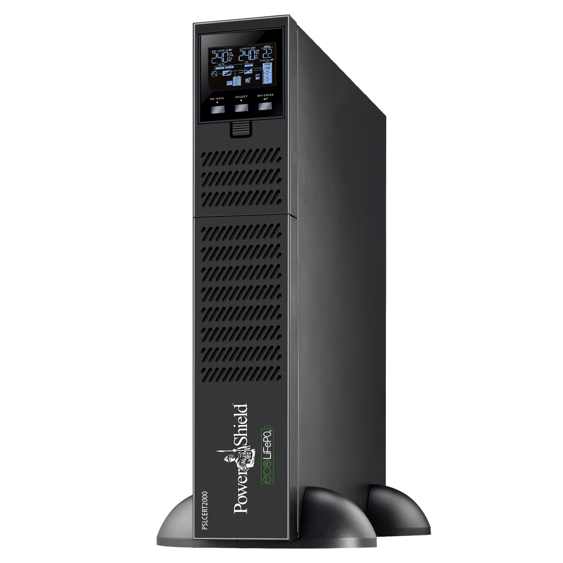 PowerShield LiFePO4 Centurion RT 2000VA/1800W Online Double Conversion UPS with Hot-Swappable Batteries & 5-Year Warranty