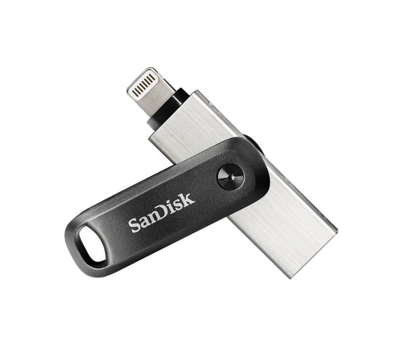 SanDisk 128GB iXpand Flash Drive Go USB 3.0 Lightning & USB-A External Storage with Password Protection for iPhone & iPad