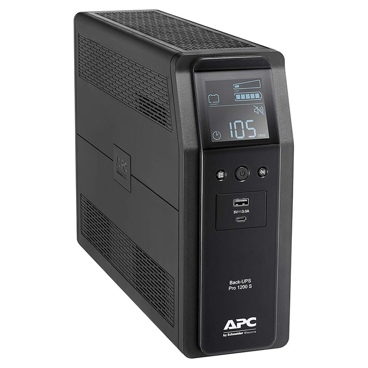 APC Back-UPS Pro BR1200SI 1200VA/720W Line-Interactive UPS with AVR, Pure Sine Wave, 8 IEC C13 Outlets, USB Type-A & C, LCD Display, User-Replaceable Lead-Acid Battery