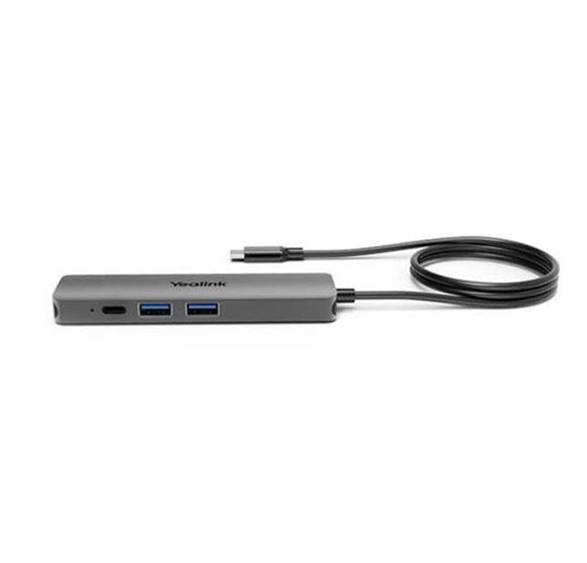 Yealink BYOD Box Cable Hub with 1.5m USB-C Cable and USB-A Adapter – Plug & Play Laptop Charging Support