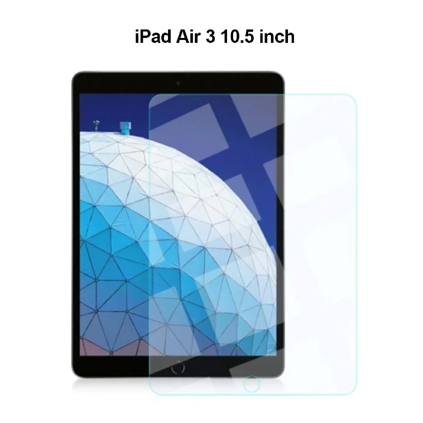 USP Apple iPad Air 3 (10.5") Tempered Glass Screen Protector - Full Coverage, 9H Hardness, Bubble-Free, Anti-Fingerprint, Original Touch Feel