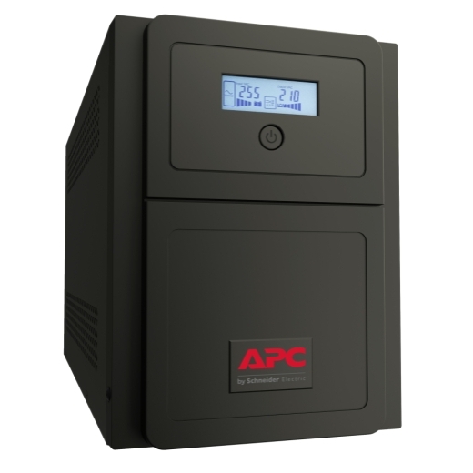 APC Easy UPS SMV 1500VA/1050W Line Interactive UPS Tower with 6 IEC C13 Outlets, Pure Sine Wave, AVR, USB/RS232 & Network Slot