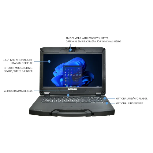 DURABOOK S14I 14" Sunlight Readable Full HD Laptop, Intel Core Ultra 5 125U, 16GB RAM, 512GB PCIe SSD, Wi-Fi 7, Windows 11, 3-Year Warranty