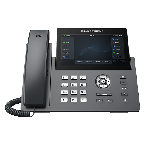 Grandstream GRP2670 12-Line Carrier-Grade IP Phone with 7" Touch Screen, Dual-Band Wi-Fi, Bluetooth, HD Audio & PoE