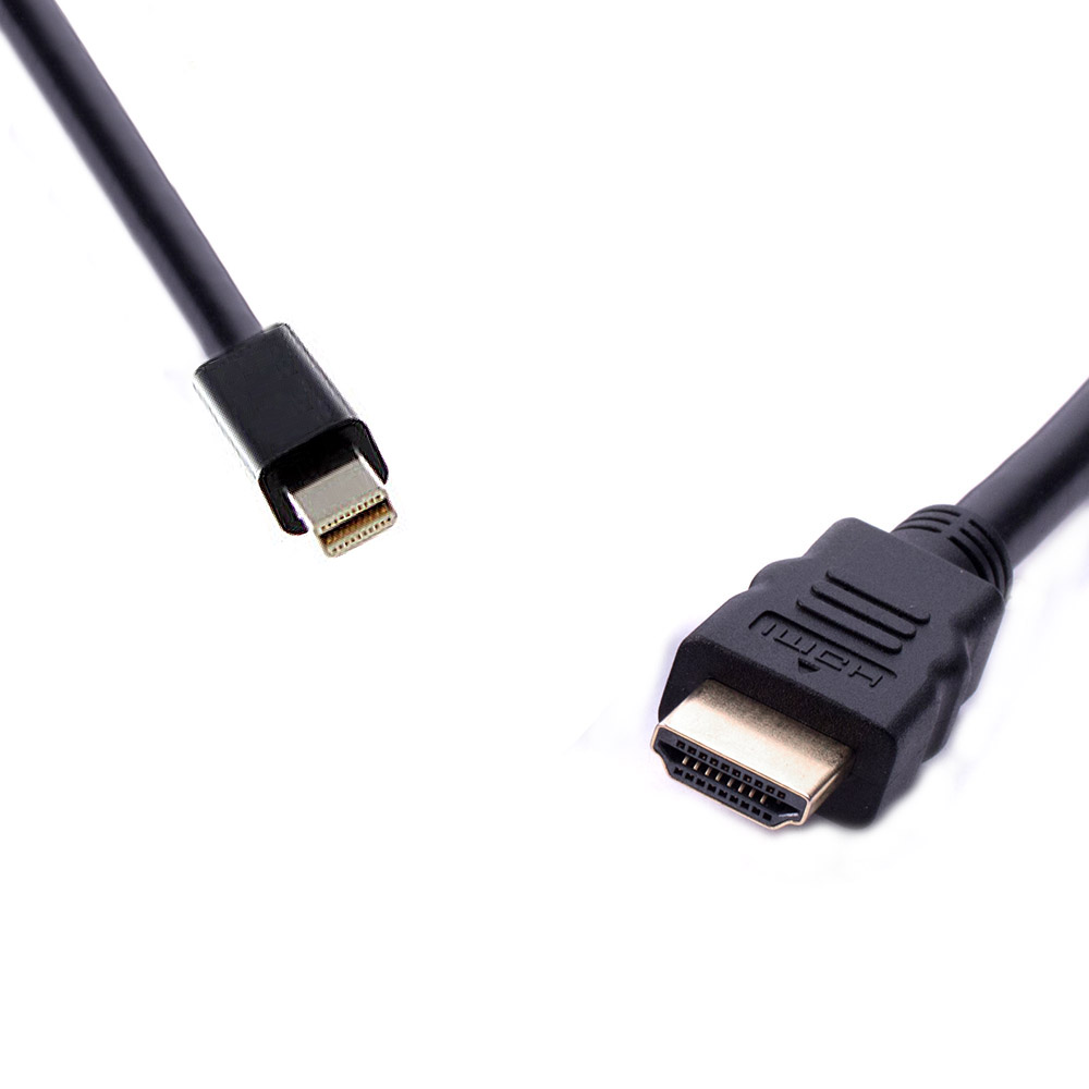 8Ware 1.8m Mini DisplayPort to HDMI Cable Male to Male - 4K Ultra HD Support, Backward Compatible with DisplayPort 1.1