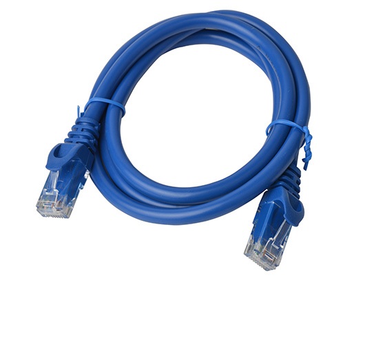 8Ware 1m Blue CAT6A RJ45 Ethernet Cable UTP Snagless Network Patch Cord Full Copper Core for 10Gbps LAN