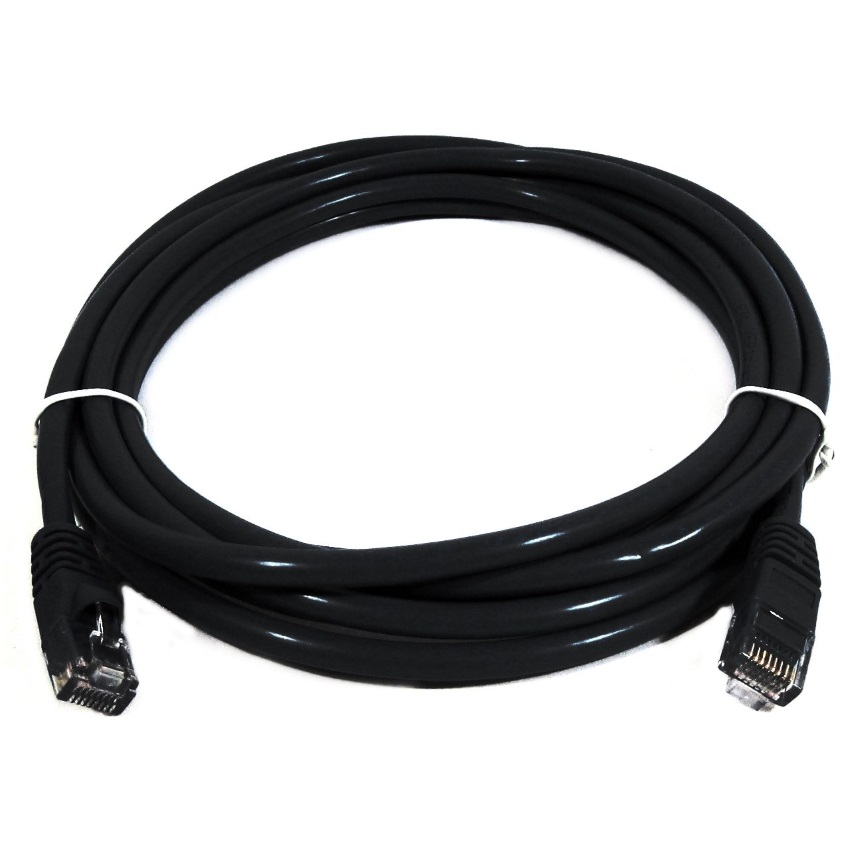 8Ware 2m Cat6A UTP Snagless Ethernet Cable - Full Copper Core RJ45 Network Patch Cord Black