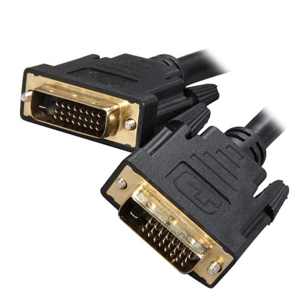 8Ware 2m Dual-Link DVI-D Cable Male to Male 25-Pin 28 AWG for PC Monitor Projector PS4 Xbox 360