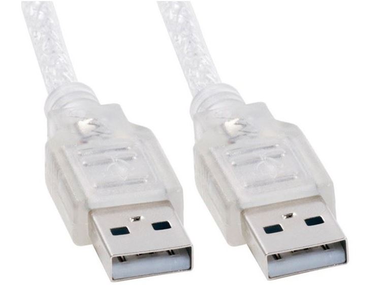 8Ware 2m USB 2.0 Cable Type A to Type A Male to Male High Speed Data Transfer for Printer Scanner Webcam Keyboard Mouse