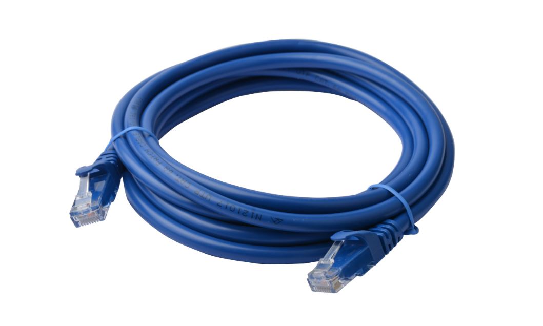 8Ware 30m Blue CAT6A Ethernet Cable - RJ45 UTP Snagless Network Patch Cord Full Copper Core 10Gbps LAN Cable