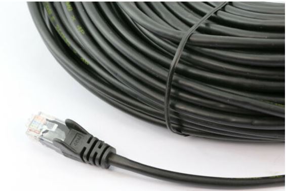 8Ware 30m CAT6A UTP Ethernet Cable - Black RJ45 Snagless Network LAN Patch Cord, Full Copper, 10Gbps High-Speed