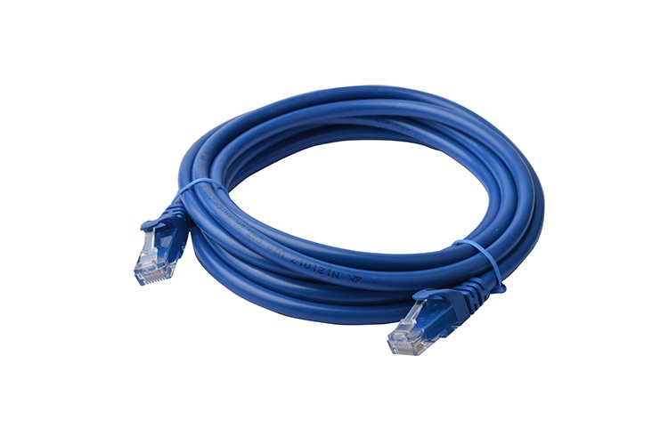 8Ware 3m Blue Cat6A UTP Ethernet Cable RJ45 Snagless Patch Cord Supports 10Gbps Network Speeds