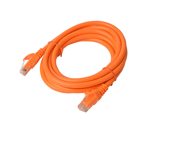 8Ware 3m CAT6A UTP Ethernet Cable - Orange RJ45 Snagless Network Patch Cord, Full Copper Core, 10Gbps Speed