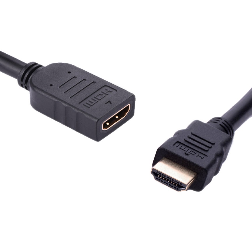 8Ware 3m High Speed HDMI Extension Cable Male to Female 4K@30Hz 30AWG with Gold-Plated Connectors for PC, TV, Projector, PS3/4