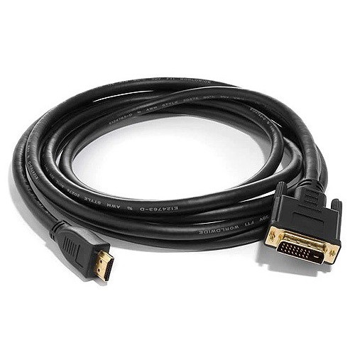 8ware 3m High Speed HDMI to DVI-D Male to Male Cable 30AWG Gold Plated Connector for PS4, PS3, Xbox 360, PC, Monitor, Projector