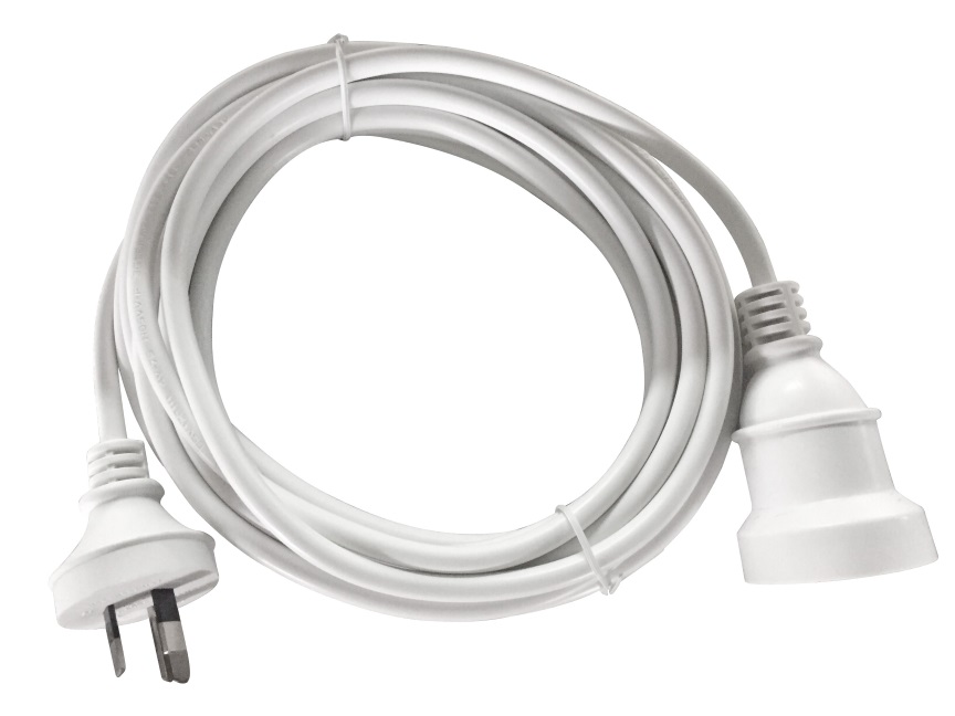 8Ware 5m Australian 3-Pin Mains Power Extension Cord Cable Lead 240V Male to Female with Molded Easy-Grip Design