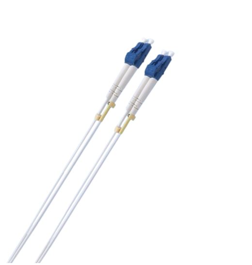 8ware 5m LC-LC OS2 Single Mode Dual-Core Fibre Optic Cable with Armoured LSZH Jacket for High-Speed Data Transmission