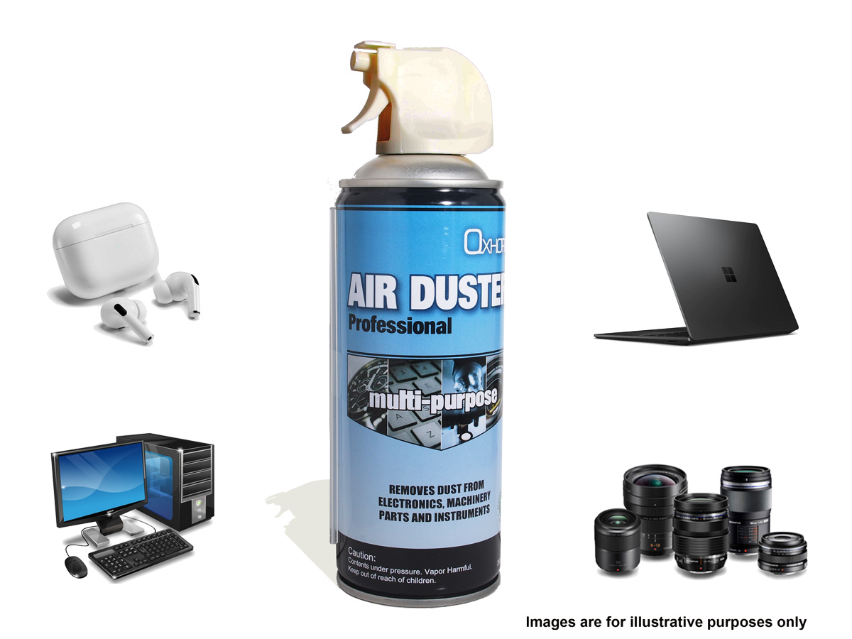 8Ware Air Duster Compressed Can Spray 400ml High Pressure Dust Remover with Detachable Nozzle for PC, Keyboard, Camera & Electronics Cleaning