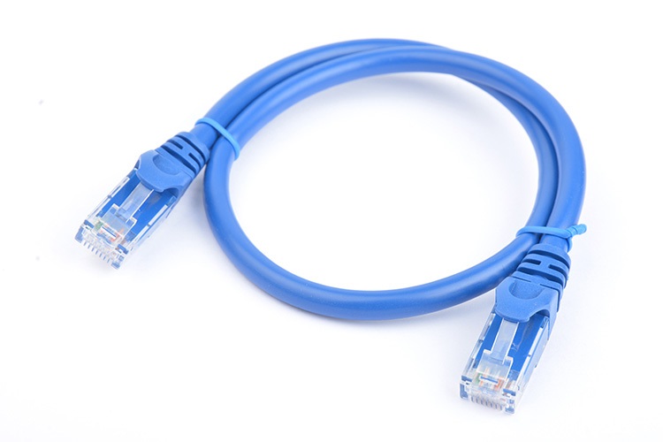 8Ware CAT6A 0.5m Blue RJ45 Ethernet Network LAN UTP Patch Cord - Full Copper Core, 10Gbps, Snagless Design