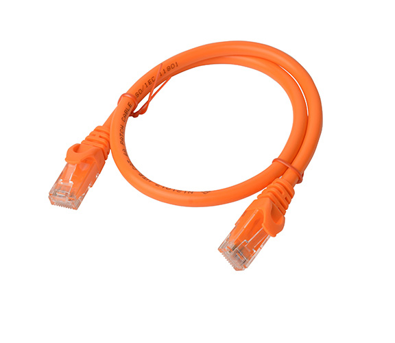 8Ware CAT6A 0.5m Snagless RJ45 Ethernet Cable Orange – High-Speed 10Gbps UTP Patch Cord for Networking