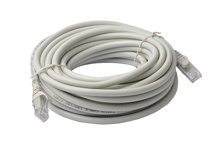 8Ware CAT6A 10m Grey UTP Snagless RJ45 Ethernet Cable – Full Copper, 10Gbps Network LAN Patch Cord