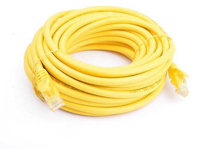 8Ware CAT6A 10m Yellow RJ45 Ethernet Network LAN UTP Patch Cord Snagless - Full Copper Core, 10Gbps High-Speed Cable