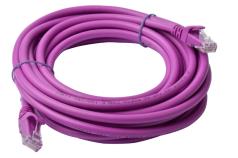 8Ware Cat6A 5m Purple RJ45 Ethernet LAN UTP Patch Cable – Full Copper Core, Snagless Boot, Gigabit Network Support