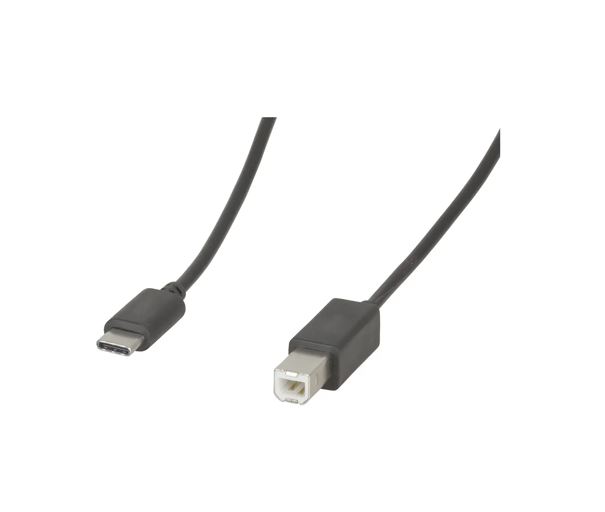 8Ware USB-B to USB-C Cable 1m Male to Male Type-C to USB 2.0 Standard-B - 480Mbps Data Transfer, Thunderbolt 3 Compatible
