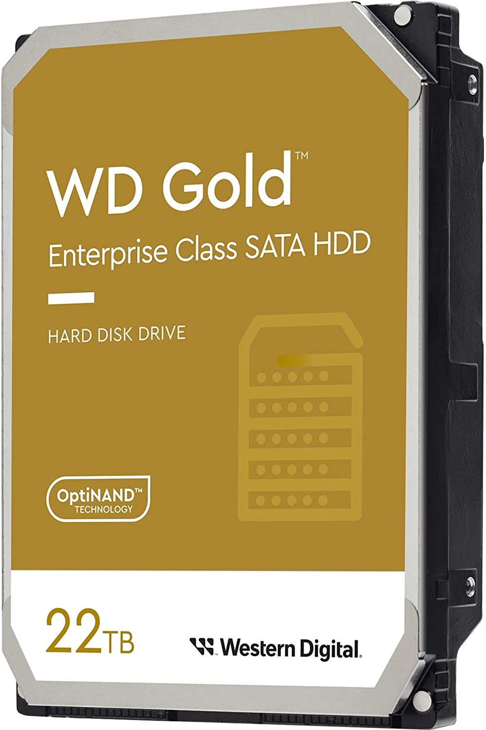 Western Digital Gold 22TB 3.5-inch Enterprise Class SATA 6 Gb/s HDD 7200 RPM 512MB Cache with 5-Year Warranty