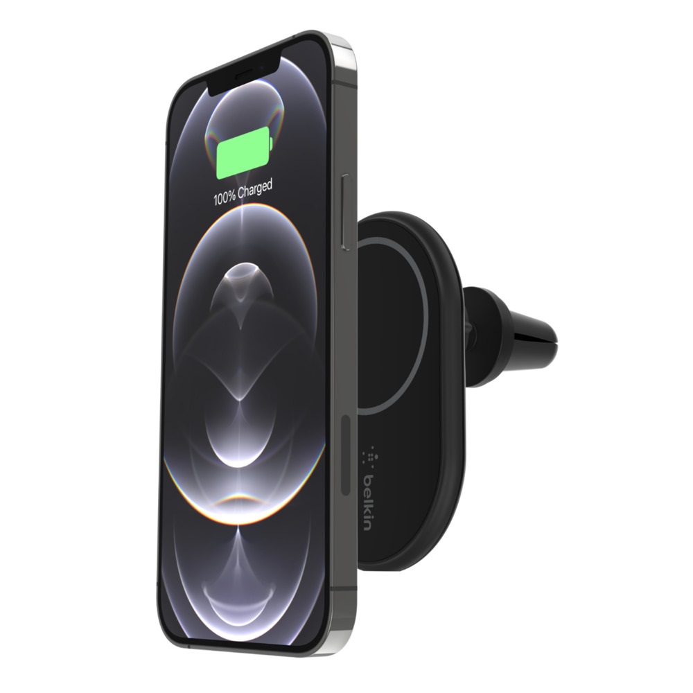 Belkin BoostCharge Magnetic Wireless Car Charger 10W with 20W USB-C PD Car Adapter & 1.2m USB-C Cable - MagSafe Compatible for iPhone, Black