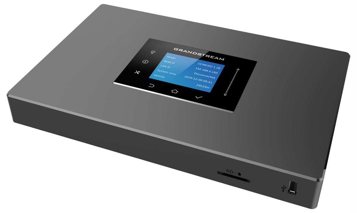 Grandstream UCM6301 IP PBX with 1 FXO, 1 FXS Port, Supports 500 Extensions & 75 Concurrent Calls, USB 3.0, NAT Router