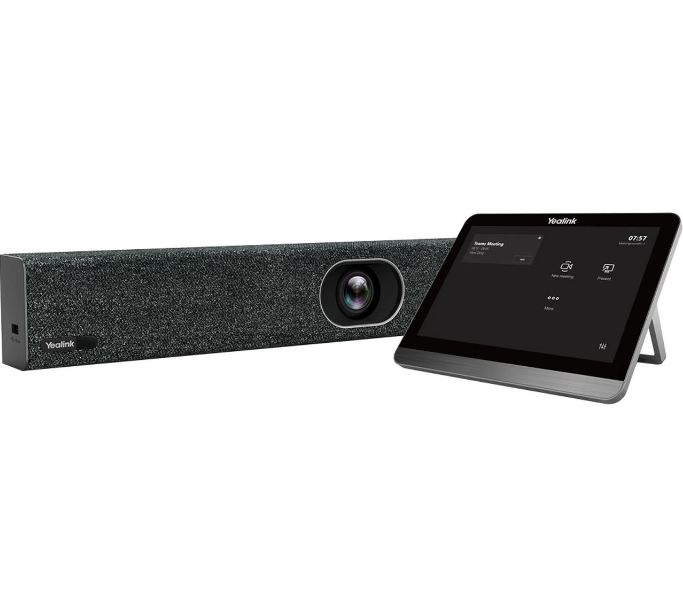 Yealink MeetingBar A20 - All-in-One Video Collaboration Bar with 20MP AI Camera, 8 MEMS Mic Array, Electric Privacy Shutter & CTP18 Touch Panel for Small Rooms