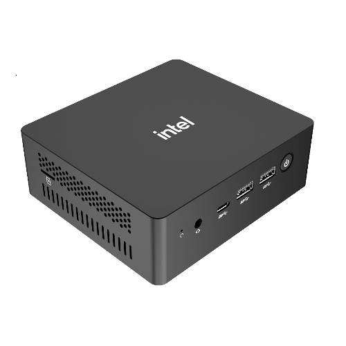 Leader Mini PC SN4PRO V6 with Intel Celeron J4125, 4GB LPDDR4 RAM, 128GB eMMC Storage, Dual HDMI, Wi-Fi AC, Bluetooth, Windows 11 Pro, VESA Mount
